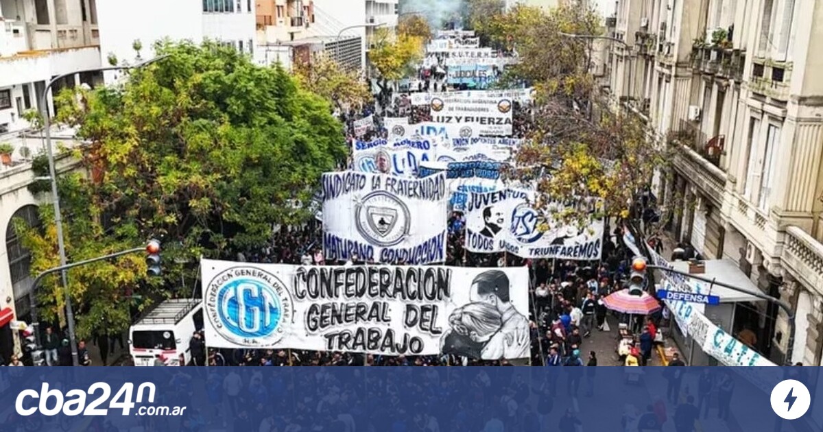 En la marcha de la CGT Pablo Moyano ratificó el paro general del 9 de